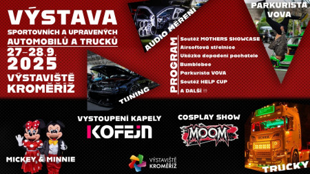 27.- 28.9. Výstava sportovních a upravených aut 